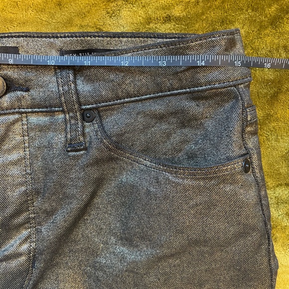 Banana Republic SZ 29 Gold Metallic High Rise Skinny Jeans! - Picture 8 of 11
